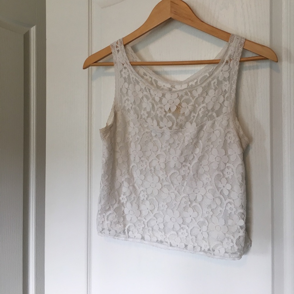 lace crop tank