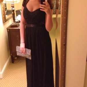 Black floor length dress