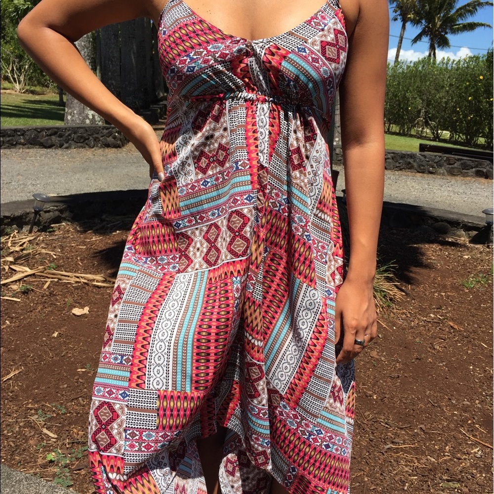 Multi-Color Midi Sundress