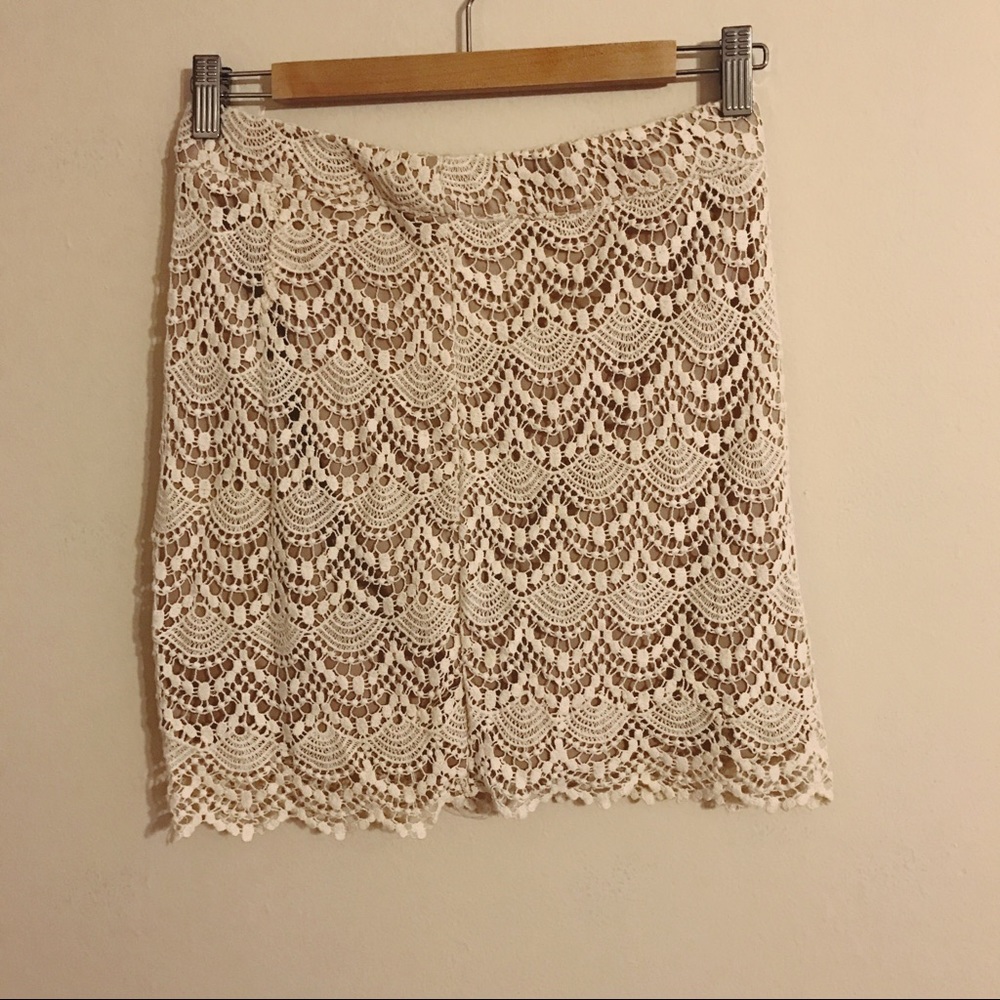 Ivory Lace Skirt
