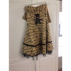 Semiformal Music Note Dress