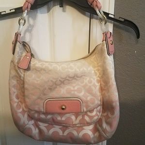 Coach purse - Pink Kristen Op Art Ombre Bag