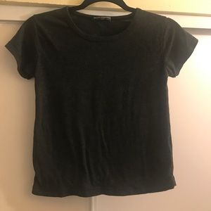 Dark grey brandy Melville crop top