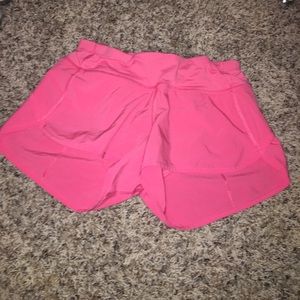PINK LULULEMON SHORTS