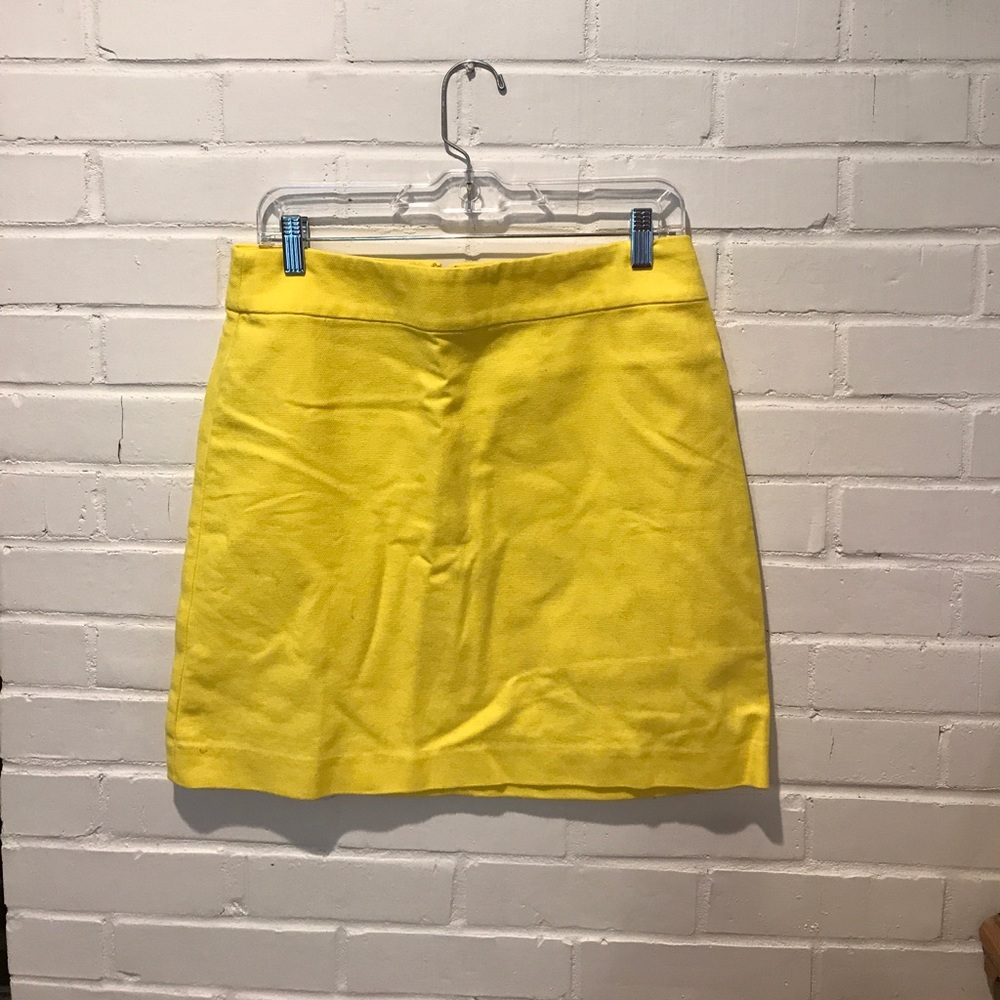 Yellow J. crew skirt