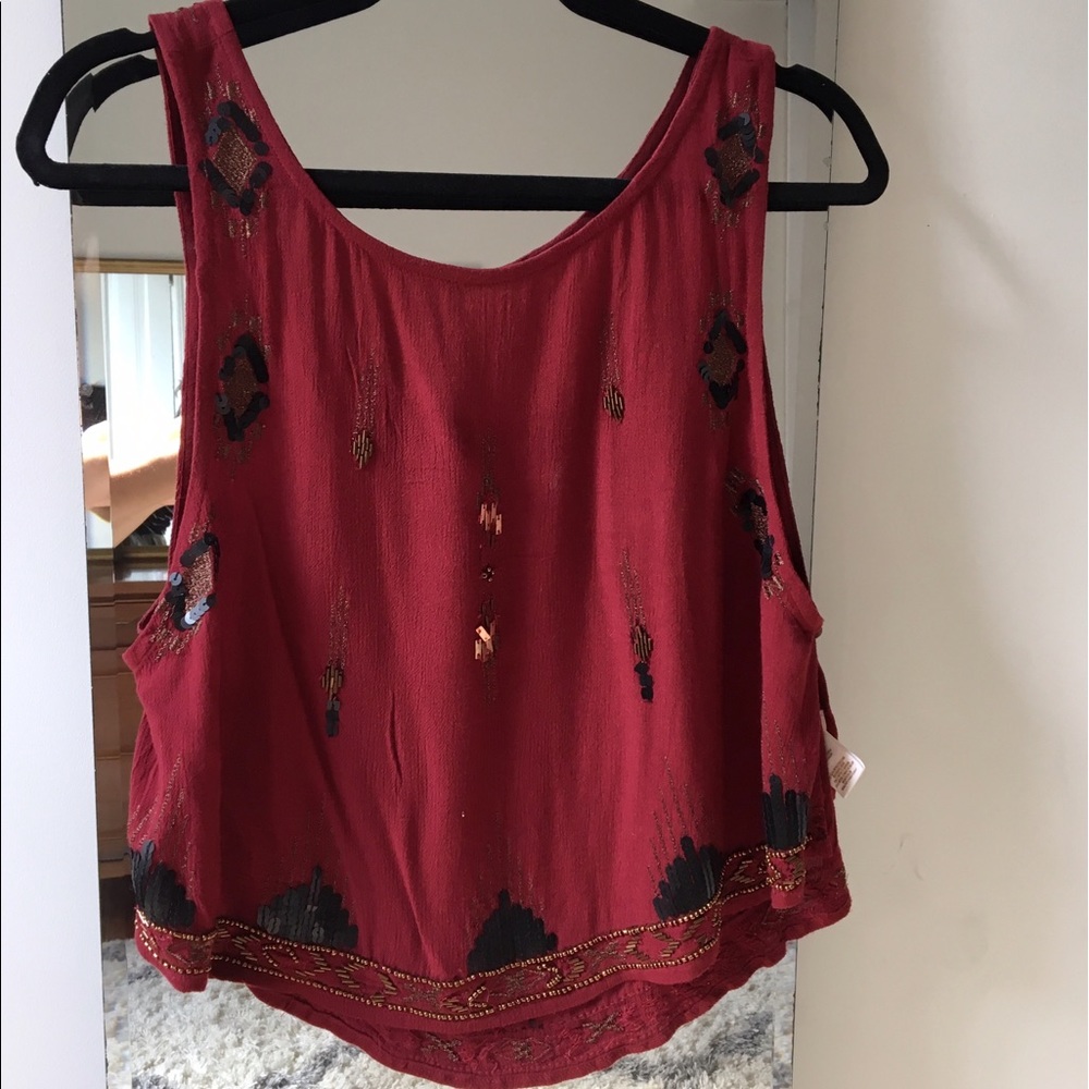 Free People Beaded Tank