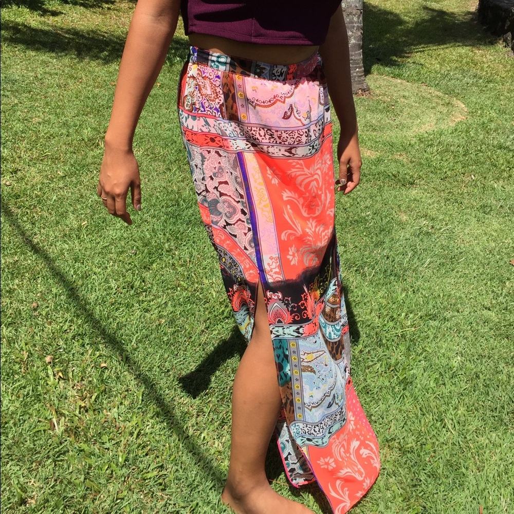 Bright Maxi Dress with Slips