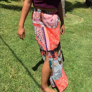 Bright Maxi Dress with Slips