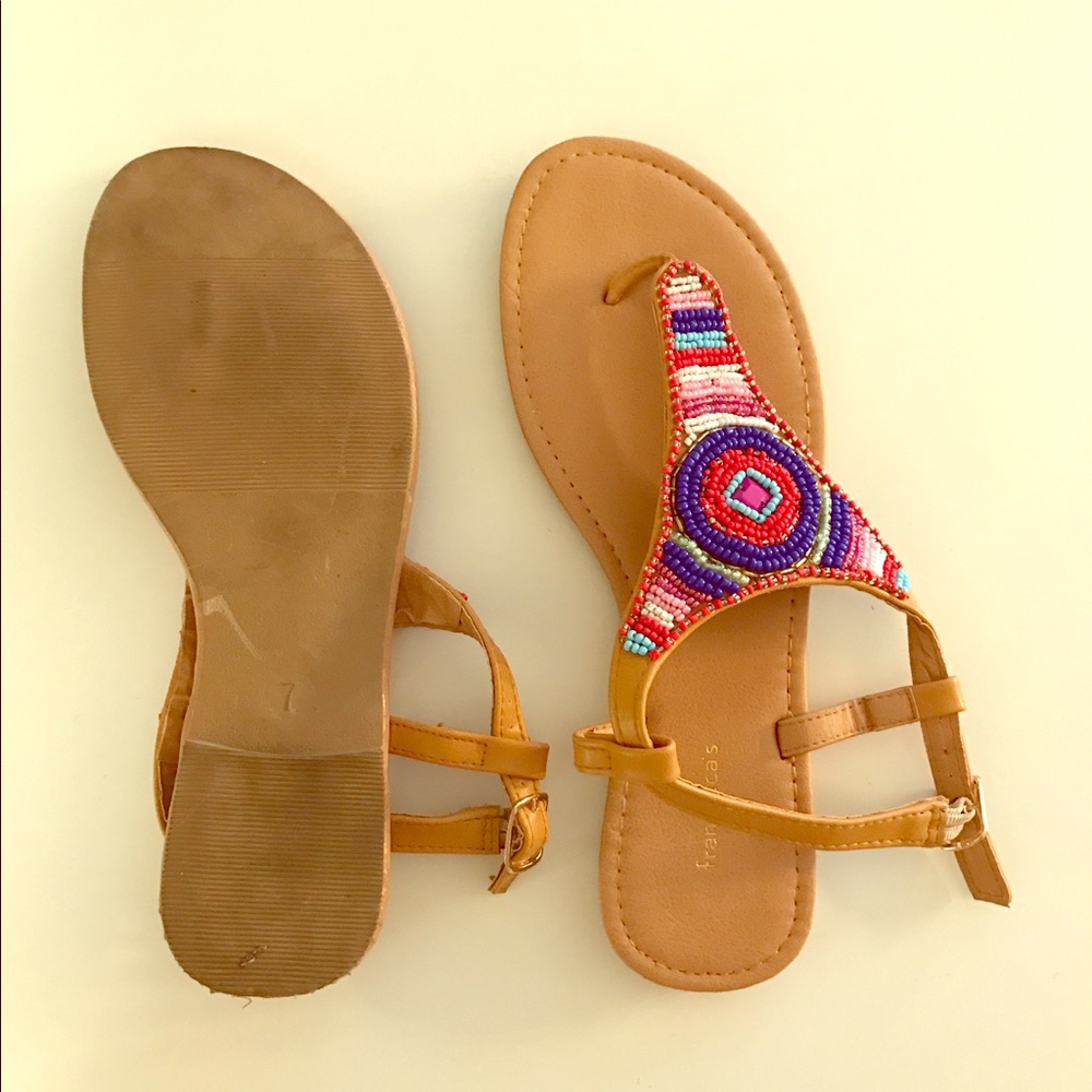 Francesca's Fashion Beaded Sandal