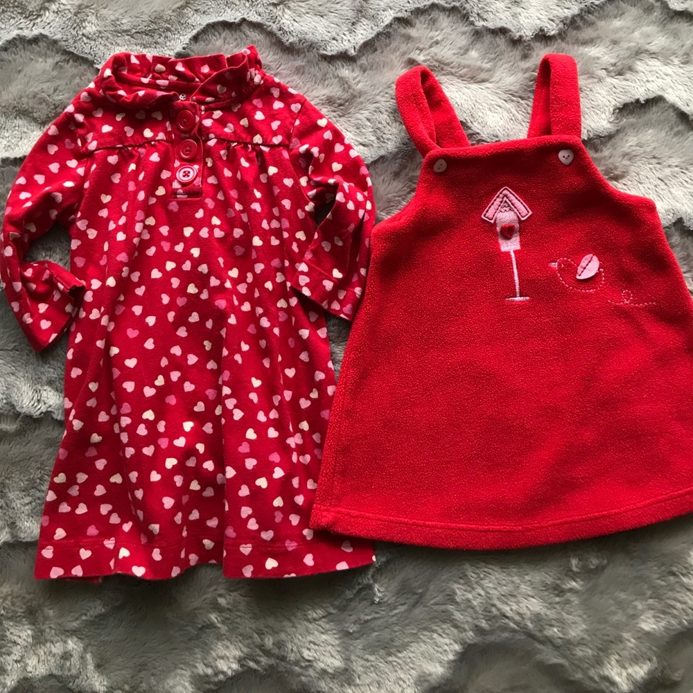 To heart dresses with button details