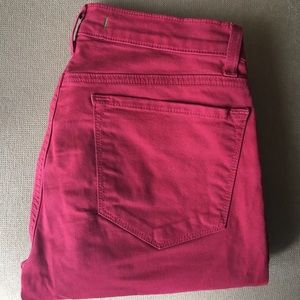 J Brand 811 Twill Jeans in Black Cherry