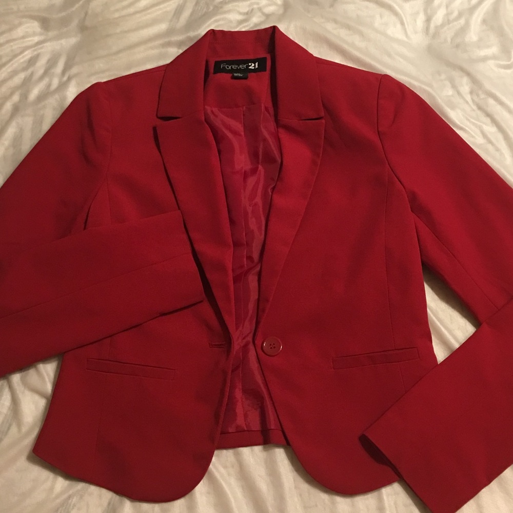 Red blazer