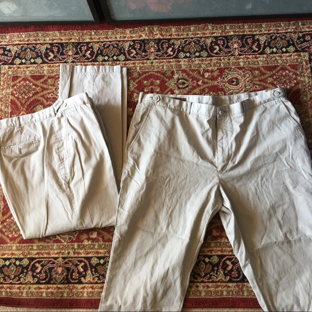Two Light Grey Corduroy Pants
