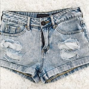Kendall & Kylie Denim high waisted shorts