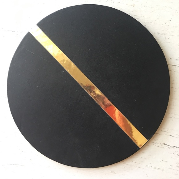 SOLD - Clare V black leather coasters - Picture 6 of 6