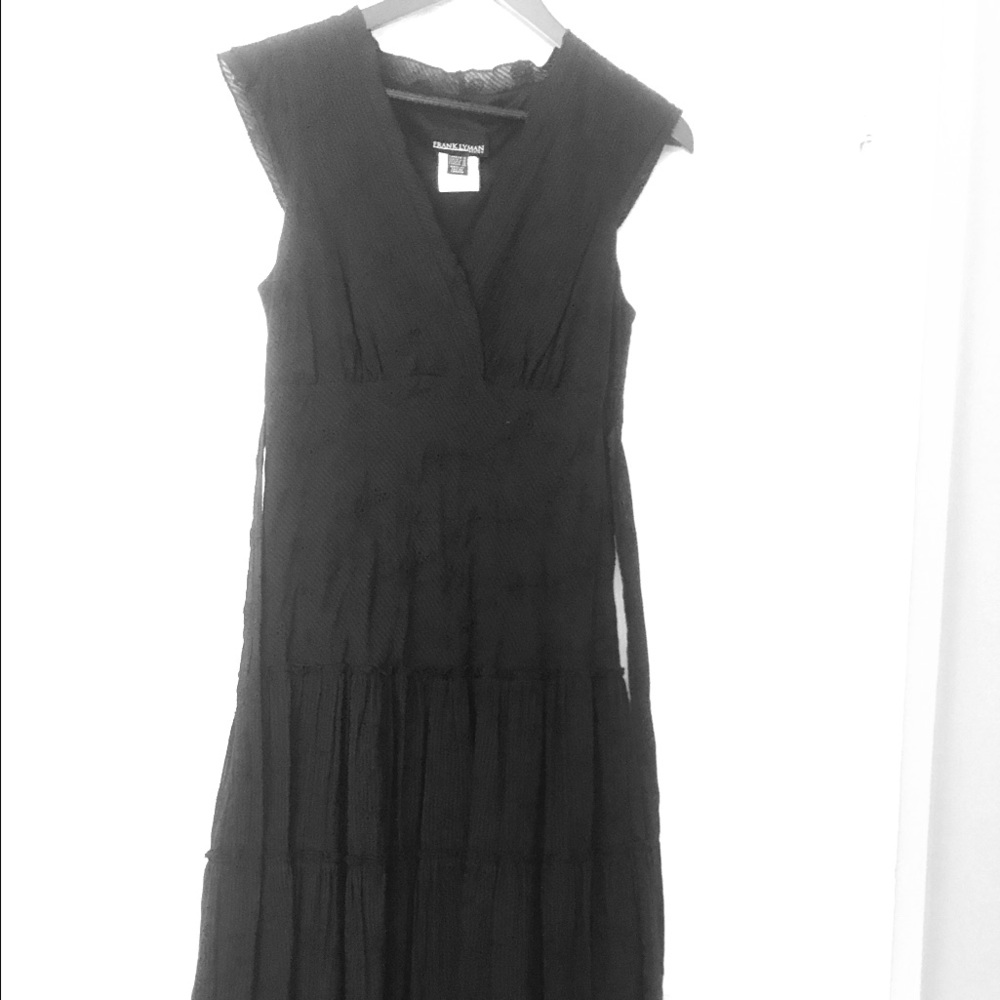 Black, eyelet dress, WORN ONLY ONCE!!