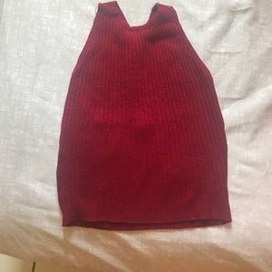 Red crop top