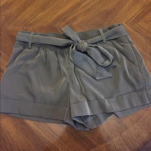 Dressy Olive Green Express Shorts