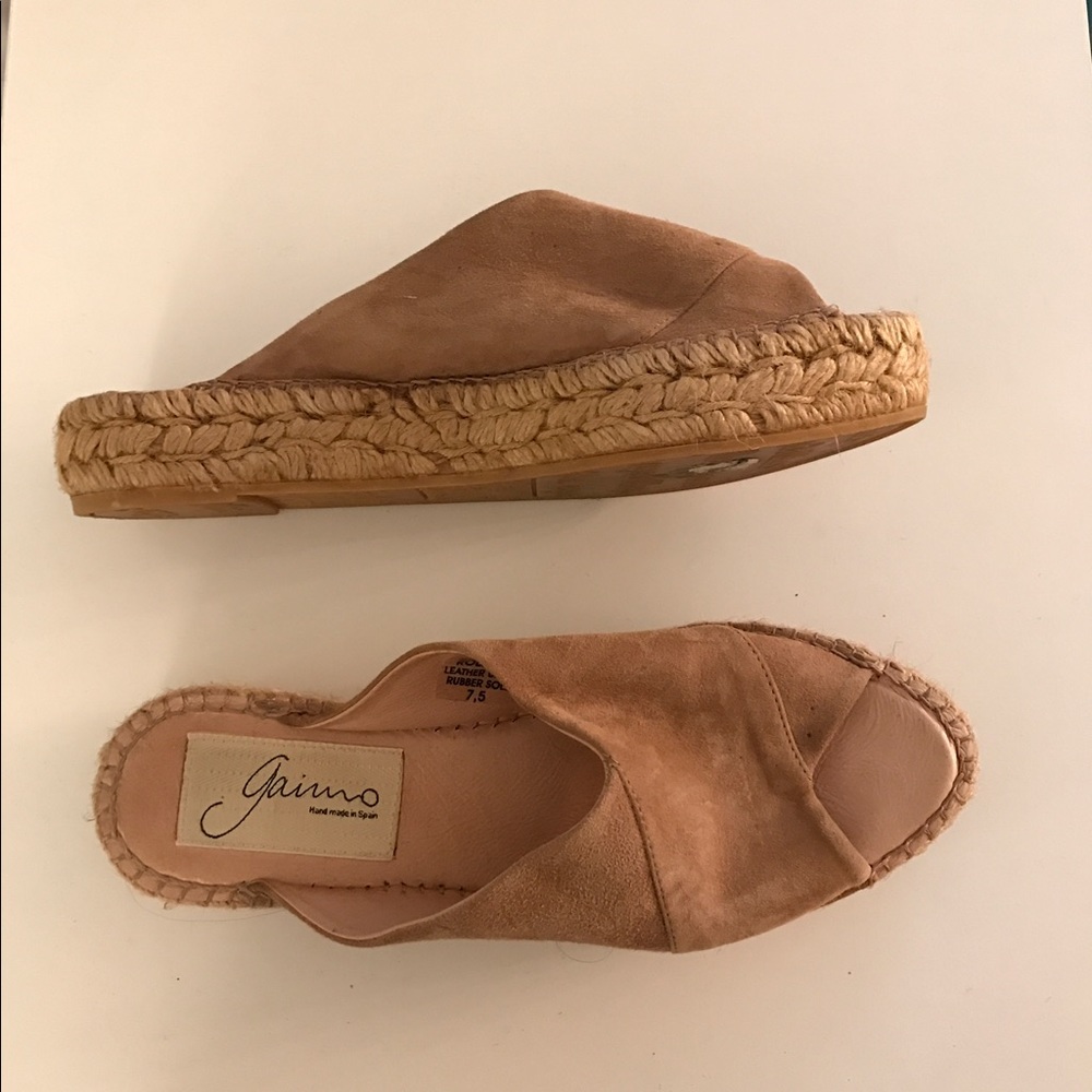 Hand Made in Spain Peep Toe Flats