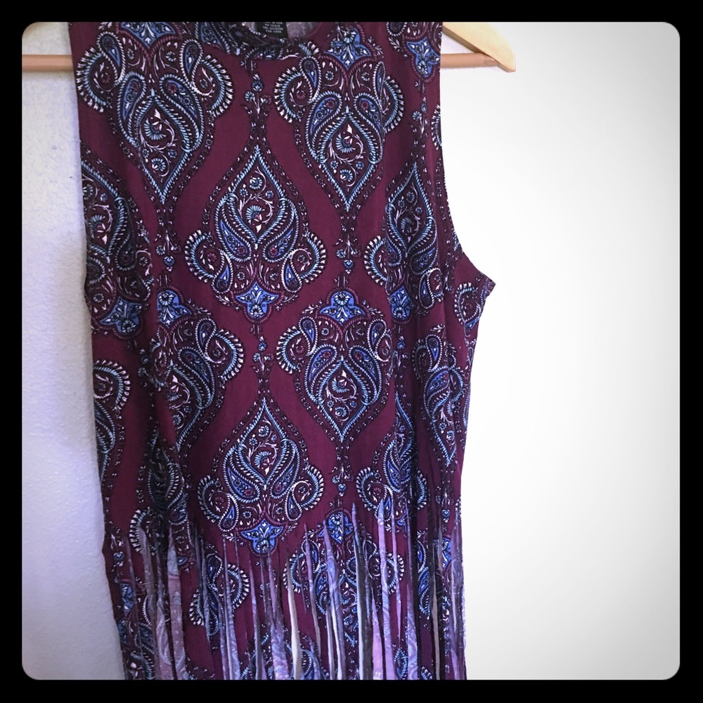 Rue 21 stretch fringe tank