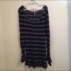 Striped sweater dress/tunic