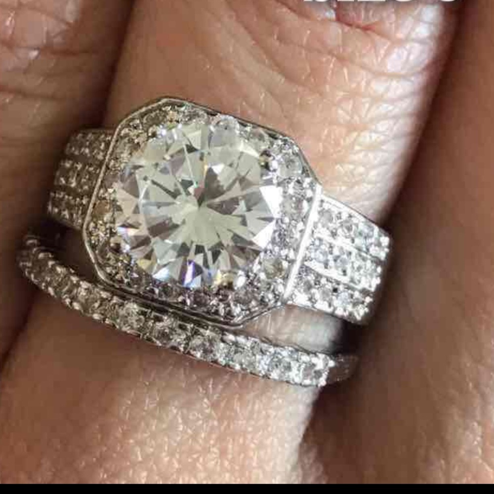 Wedding Ring Platinum/925 Sterling Plated