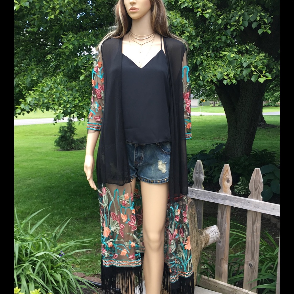 RIBBON EMBROIDERY CARDIGAN  1 left - Picture 4 of 8