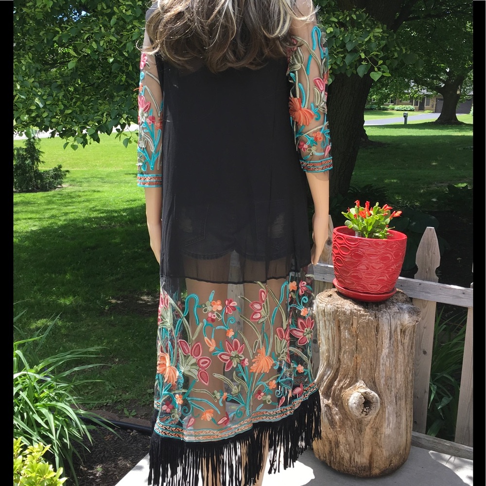 RIBBON EMBROIDERY CARDIGAN  1 left - Picture 8 of 8