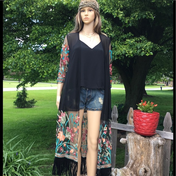 RIBBON EMBROIDERY CARDIGAN 1 left - Picture 5 of 8