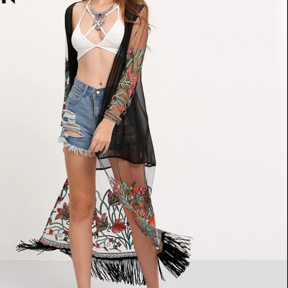 RIBBON EMBROIDERY CARDIGAN 1 left - Picture 3 of 8