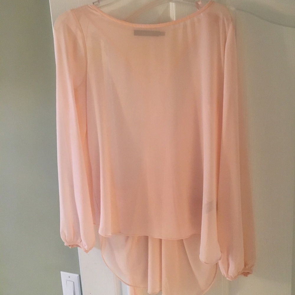 Light Pink Blouse with back detail