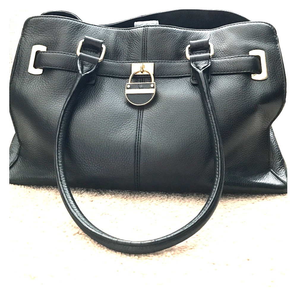 Black Calvin Klein leather bag