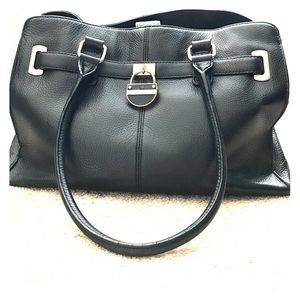Black Calvin Klein leather bag