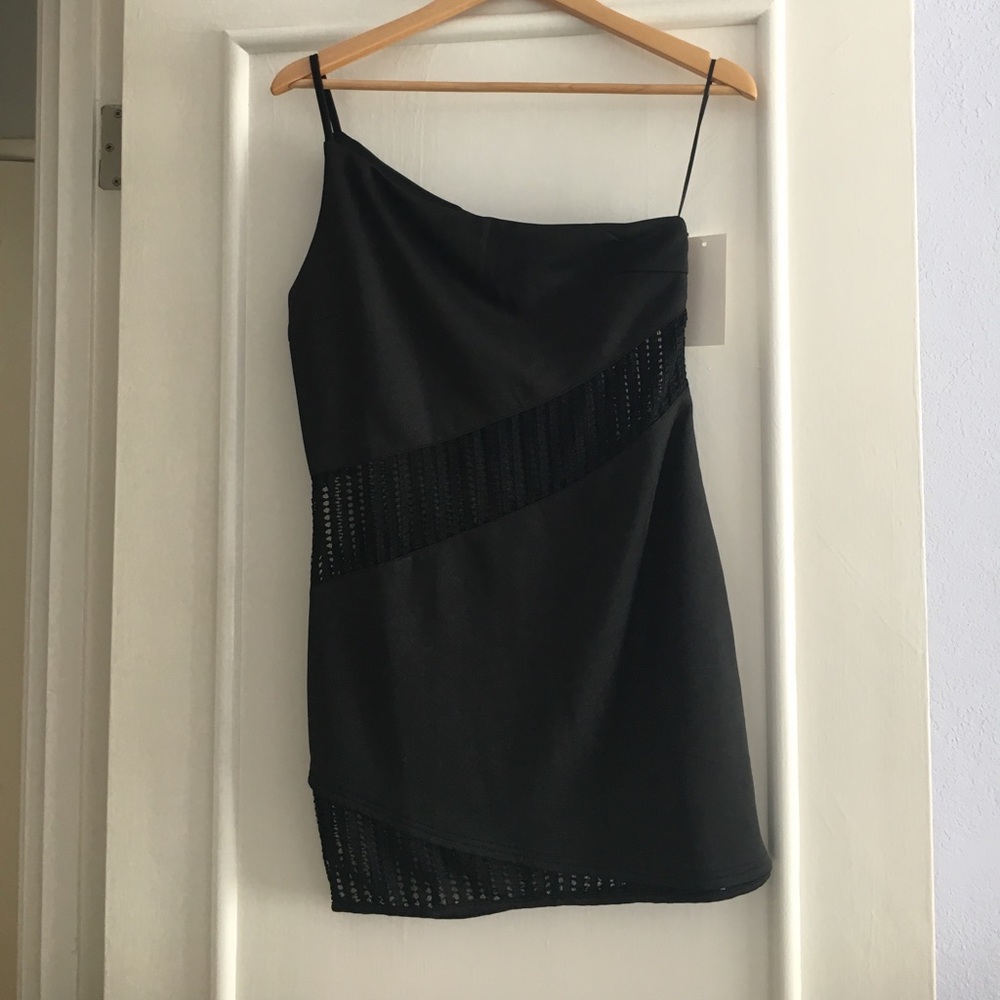 Lulu’s Asymmetrical Little Black Dress NWT