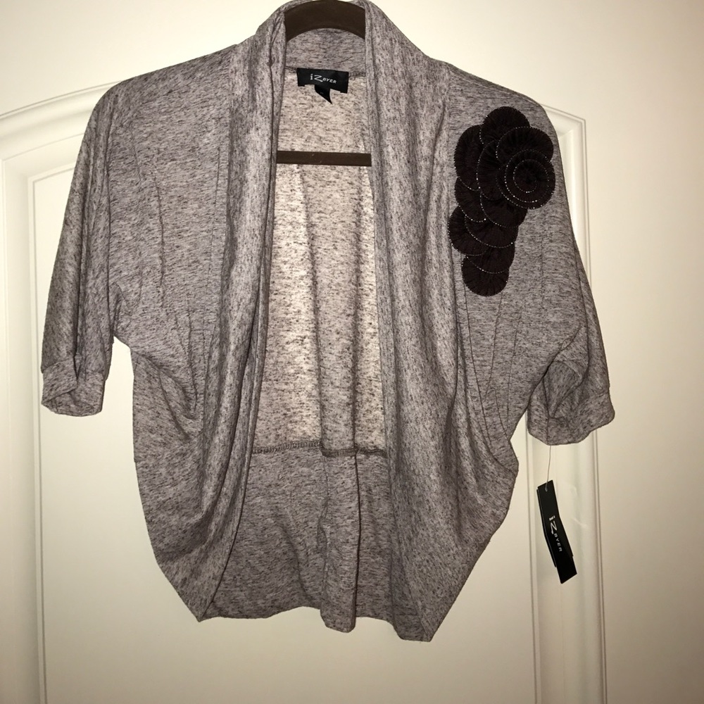 Shoulder shrug sweater