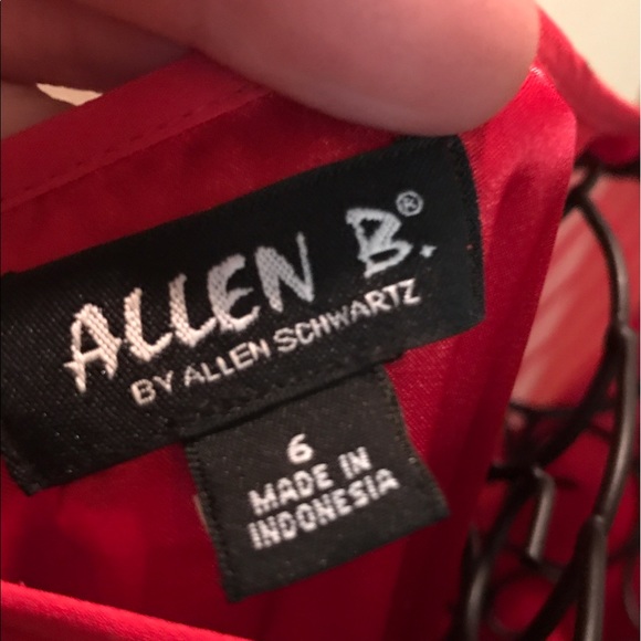 Allen B off the shoulder dress, size 6. - Picture 8 of 8