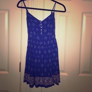 Deep blue patterned sundress