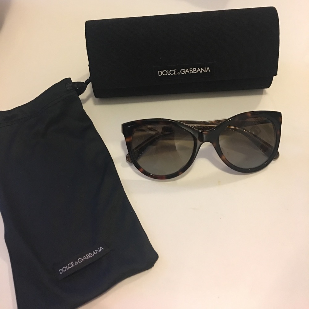 D&G Black and Gold Limited Edition Sunglasses