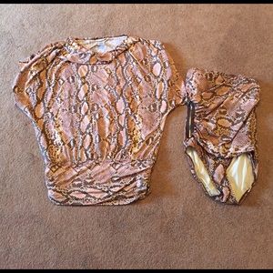 Michael Kors bathing suit and cover up