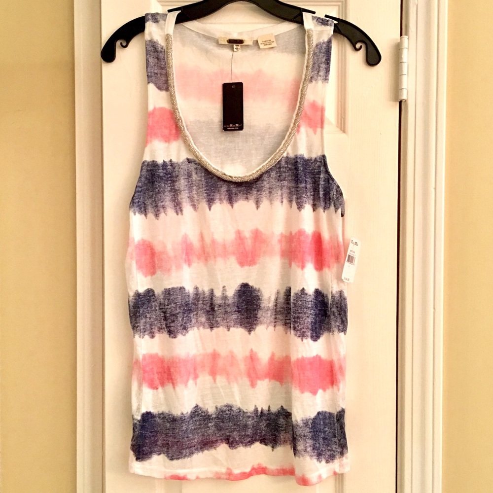 NWT Miss Me Tie Dyed Tank Sz L