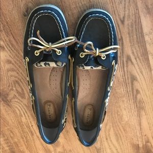 Sperry Top-Sider Angelfish Black Leopard 9.5M