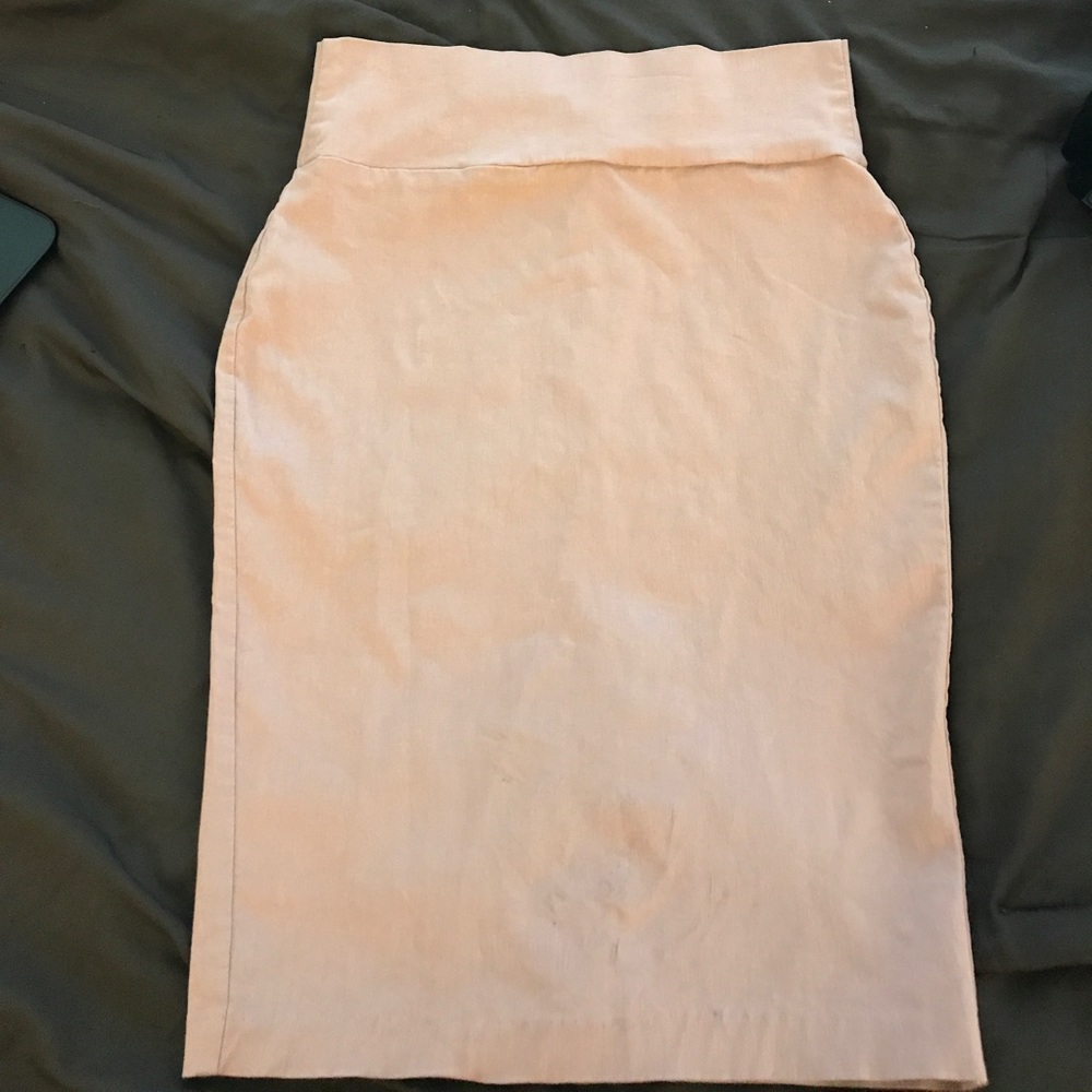 Fuchsia high waist pencil skirt