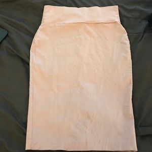 Fuchsia high waist pencil skirt