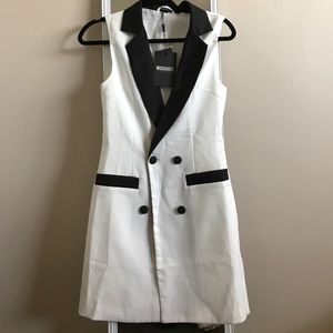 Missguided tuxedo dress