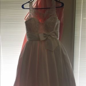 Tea length wedding dress
