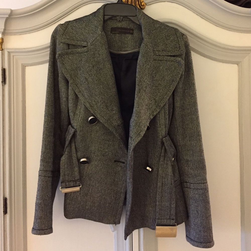 TRENDY AF ZARA TWEED BLAZER