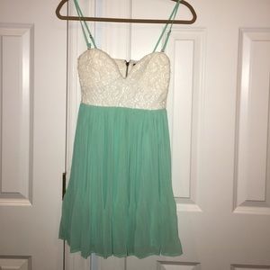 White and green sundress