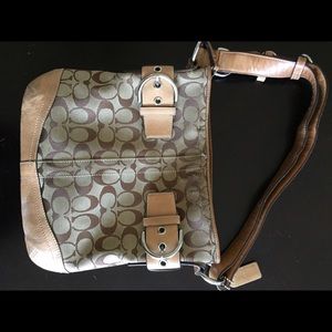 Genuine leather coach purse