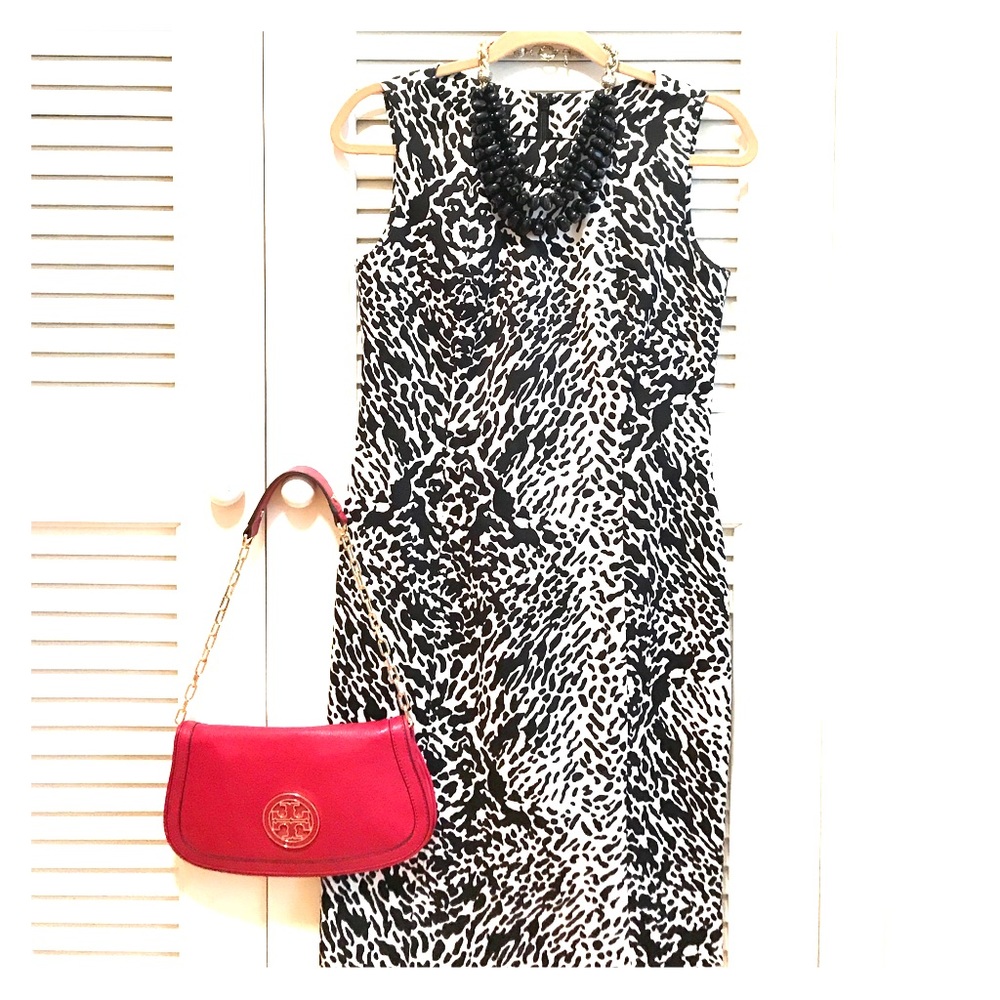 Talbots animal print dress