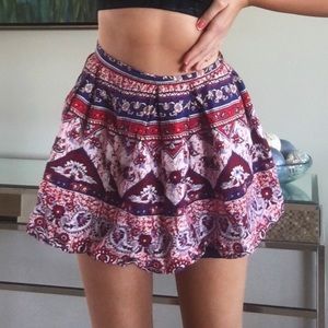 short tribal skater skirt